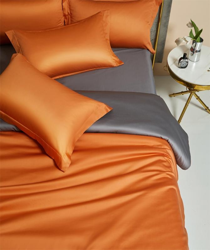 91家纺网 家纺一手货源 找家纺 新款100支长绒棉A类纯色双拼素色全棉