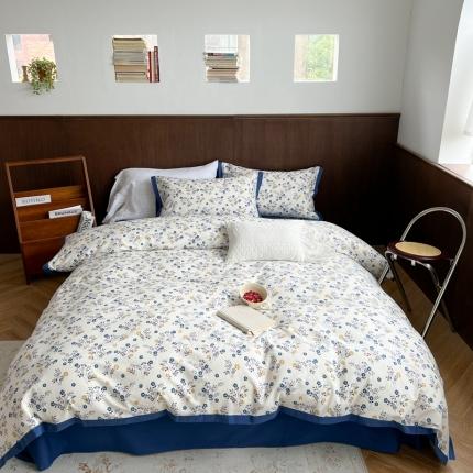 91家纺网 家纺一手货源 找家纺 柚子 2022新款全棉水洗棉四件套 夜安