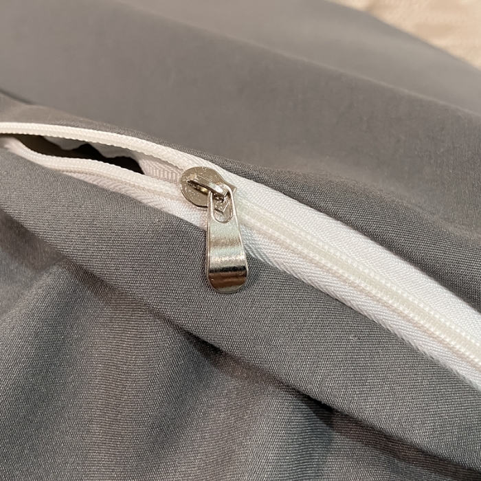 91家纺网 家纺一手货源 找家纺 遇见家居生活馆 2023新款水洗贡缎提花四件套 柏林-深灰