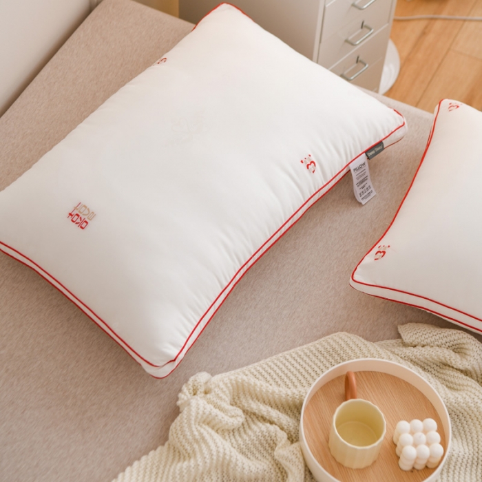 91家纺网 家纺一手货源 找家纺 （总）伟邦 2023新款心心相印婚庆羽丝绒枕