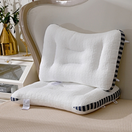 91家纺网 家纺一手货源 找家纺 轻奢SPA按摩枕芯 针织棉柔软透气健康枕头 护颈可水洗