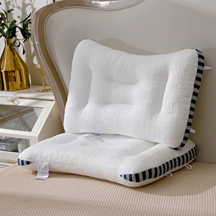 91家纺网 家纺一手货源 找家纺 轻奢SPA按摩枕芯 针织棉柔软透气健康枕头 护颈可水洗