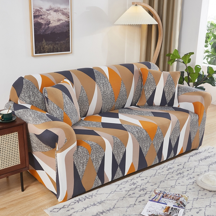 91家纺网 家纺一手货源 找家纺 （总）共鸣 2022新款牛奶丝印花系列双人沙发套