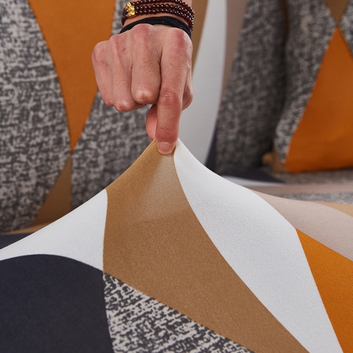 91家纺网 家纺一手货源 找家纺 （总）共鸣 2022新款牛奶丝印花系列双人沙发套