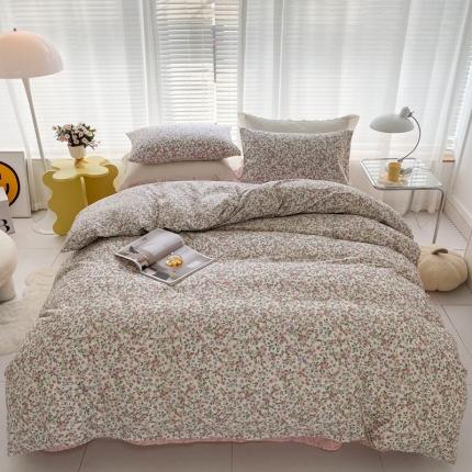 91家纺网 家纺一手货源 找家纺 珺柔 2022新款13070全棉四件套 花蜜