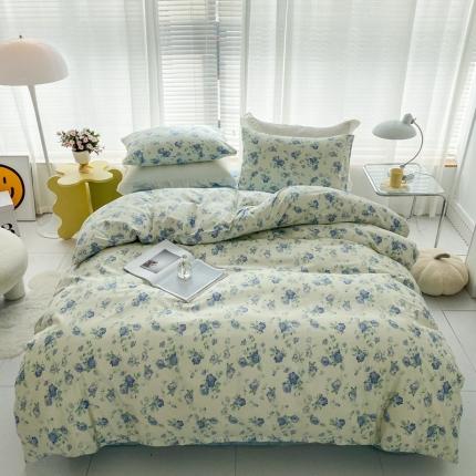 91家纺网 家纺一手货源 找家纺 珺柔 2022新款13070全棉四件套 小兰花