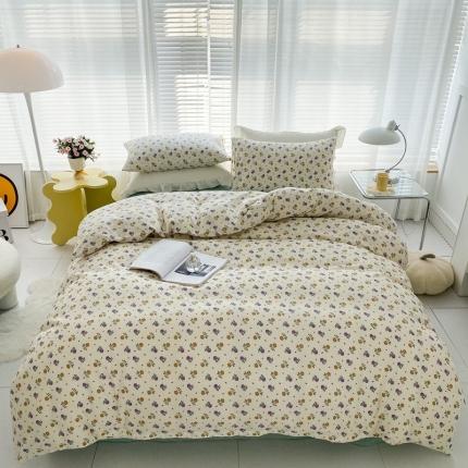 91家纺网 家纺一手货源 找家纺 珺柔 2022新款13070全棉四件套 小满园