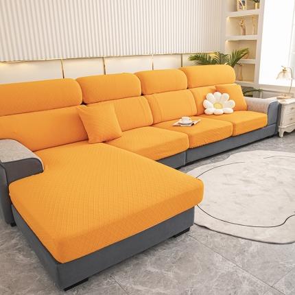 91家纺网 家纺一手货源 找家纺 沐沐 2026新款华夫格沙发笠 华夫格-瓦松绿