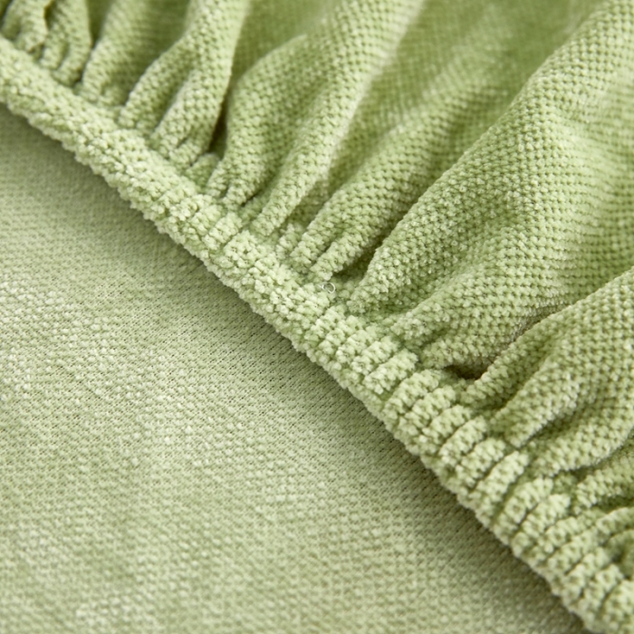 91家纺网 家纺一手货源 找家纺 逐日 2023新款加厚雪尼尔纯色沙发笠 雪尼尔-薄荷绿