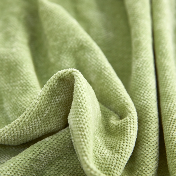 91家纺网 家纺一手货源 找家纺 逐日 2023新款加厚雪尼尔纯色沙发笠 雪尼尔-薄荷绿