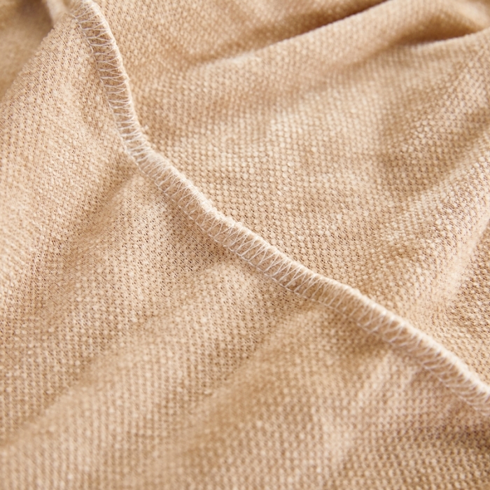 91家纺网 家纺一手货源 找家纺 逐日 2023新款加厚雪尼尔纯色沙发笠 雪尼尔-卡其色