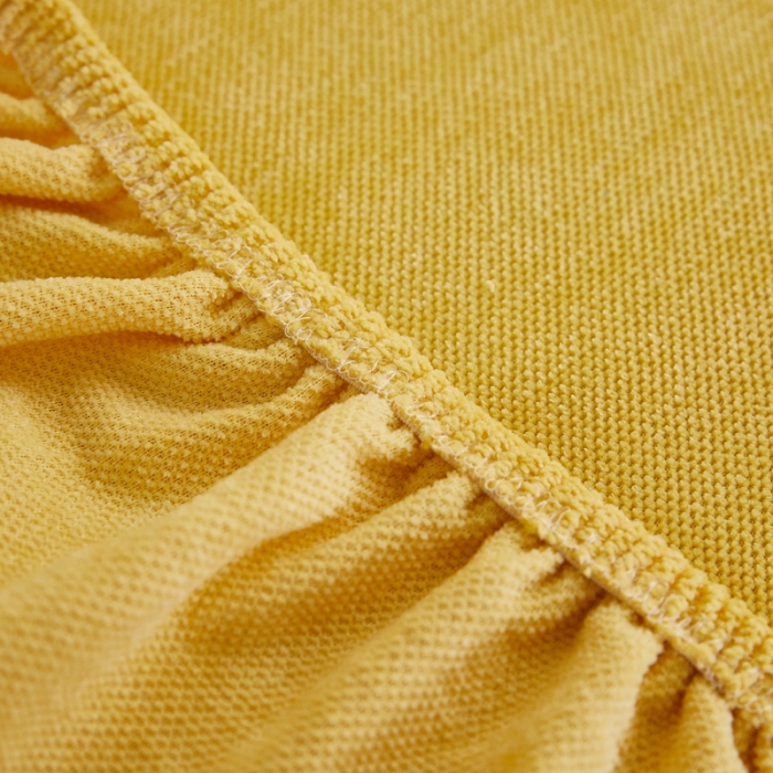 91家纺网 家纺一手货源 找家纺 逐日 2023新款加厚雪尼尔纯色沙发笠 雪尼尔-柠檬黄