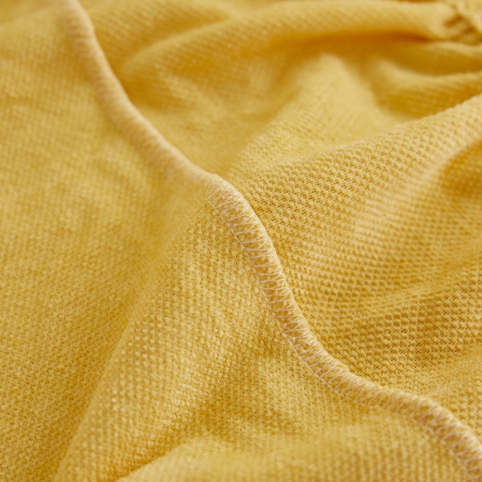 91家纺网 家纺一手货源 找家纺 逐日 2023新款加厚雪尼尔纯色沙发笠 雪尼尔-柠檬黄