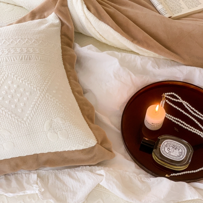 91家纺网 家纺一手货源 找家纺 圆岛 2022新款四色入3D雕花牛奶绒保暖四件套 风格二 温咖