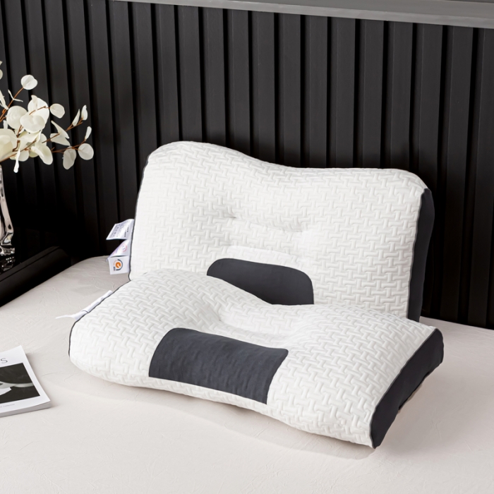 91家纺网 家纺一手货源 找家纺 （总）荣运枕业 新款二代spa3D分区助眠枕头针织棉蜂窝枕芯