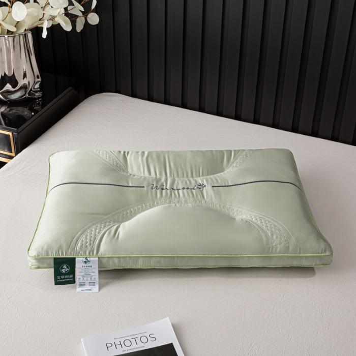 91家纺网 家纺一手货源 找家纺 （总）荣运枕业 2022新款天丝艾草助眠枕头保健枕芯