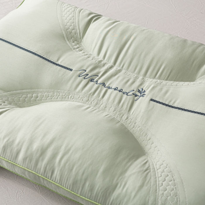 91家纺网 家纺一手货源 找家纺 （总）荣运枕业 2022新款天丝艾草助眠枕头保健枕芯