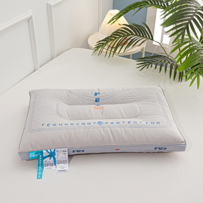 91家纺网 家纺一手货源 找家纺 总荣运枕业 2022新款科技布三重防护枕头护易净枕芯保健枕头