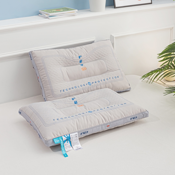 91家纺网 家纺一手货源 找家纺 总荣运枕业 2022新款科技布三重防护枕头护易净枕芯保健枕头