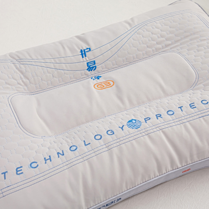 91家纺网 家纺一手货源 找家纺 总荣运枕业 2022新款科技布三重防护枕头护易净枕芯保健枕头