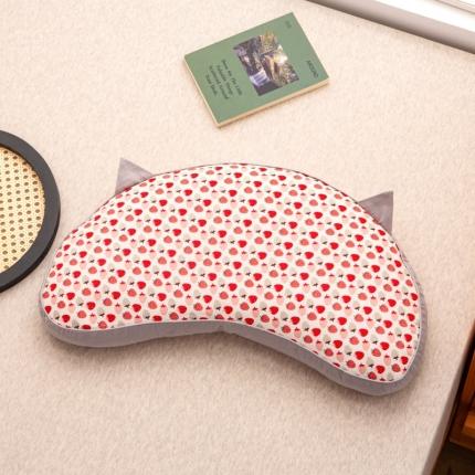 91家纺网 家纺一手货源 找家纺 （总）明星枕业2022新款全棉水洗棉猫耳朵荞枕全荞麦壳护颈枕