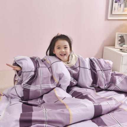 91家纺网 家纺一手货源 找家纺 总酒店酒店 2023新款全棉卡通大童睡袋防踢被