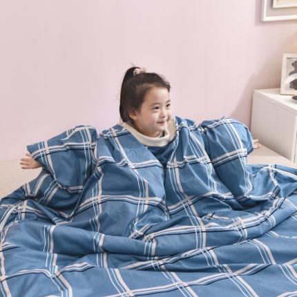 91家纺网 家纺一手货源 找家纺 总酒店酒店 2023新款全棉卡通大童睡袋防踢被