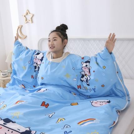 91家纺网 家纺一手货源 找家纺 总酒店酒店 2023新款全棉卡通大童睡袋防踢被