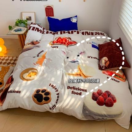 91家纺网 家纺一手货源 找家纺 （总）顾里 2022新款大版宝宝绒迪士尼系列四件套