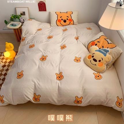 91家纺网 家纺一手货源 找家纺 （总）顾里 2022新款大版宝宝绒迪士尼系列四件套