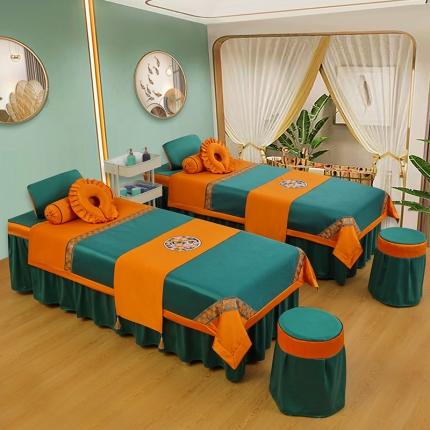 91家纺网 家纺一手货源 找家纺 总 不打烊家纺 2025新款欧洲尼美容床罩系列套件—盛夏光年