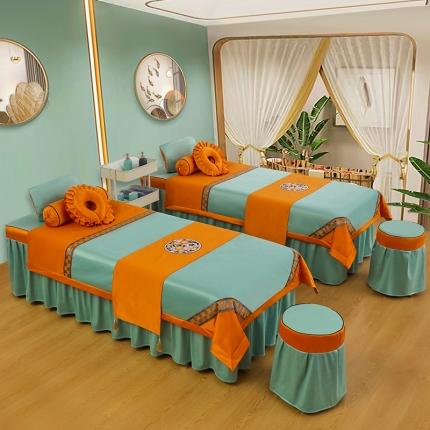 91家纺网 家纺一手货源 找家纺 总 不打烊家纺 2025新款欧洲尼美容床罩系列套件—盛夏光年