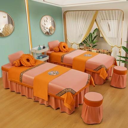 91家纺网 家纺一手货源 找家纺 总 不打烊家纺 2025新款欧洲尼美容床罩系列套件—盛夏光年