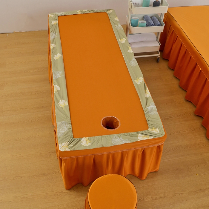 91家纺网 家纺一手货源 找家纺 不打烊家纺2022新款欧洲尼美容床罩系列套件—盛夏光年-黄色