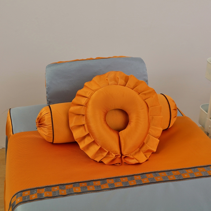 91家纺网 家纺一手货源 找家纺 不打烊家纺2022新款欧洲尼美容床罩系列套件—盛夏光年-灰色