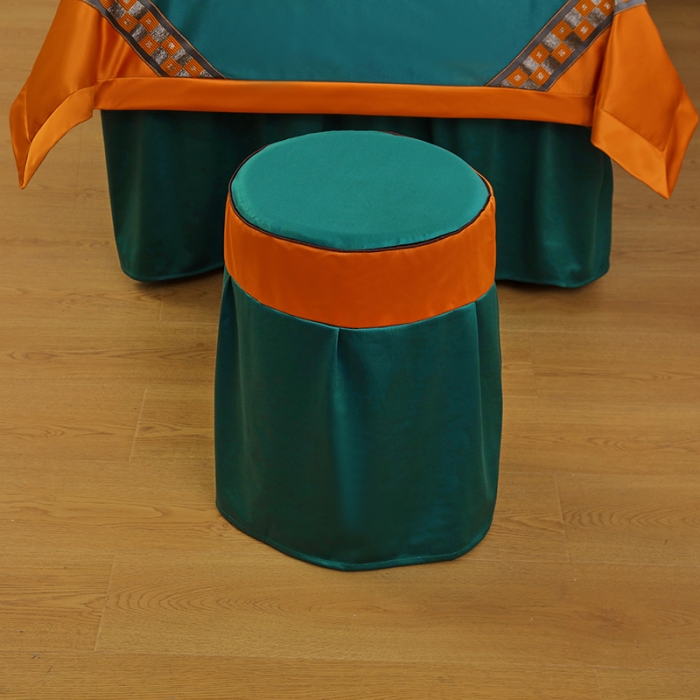 91家纺网 家纺一手货源 找家纺 不打烊家纺2022新款欧洲尼美容床罩系列套件—盛夏光年孔雀蓝