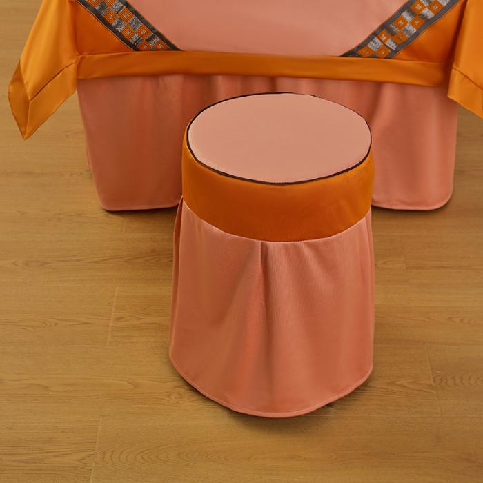 91家纺网 家纺一手货源 找家纺 不打烊家纺2022新款欧洲尼美容床罩系列套件—盛夏光年-玉色