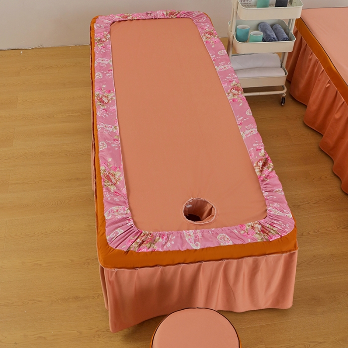 91家纺网 家纺一手货源 找家纺 不打烊家纺2022新款欧洲尼美容床罩系列套件—盛夏光年-玉色