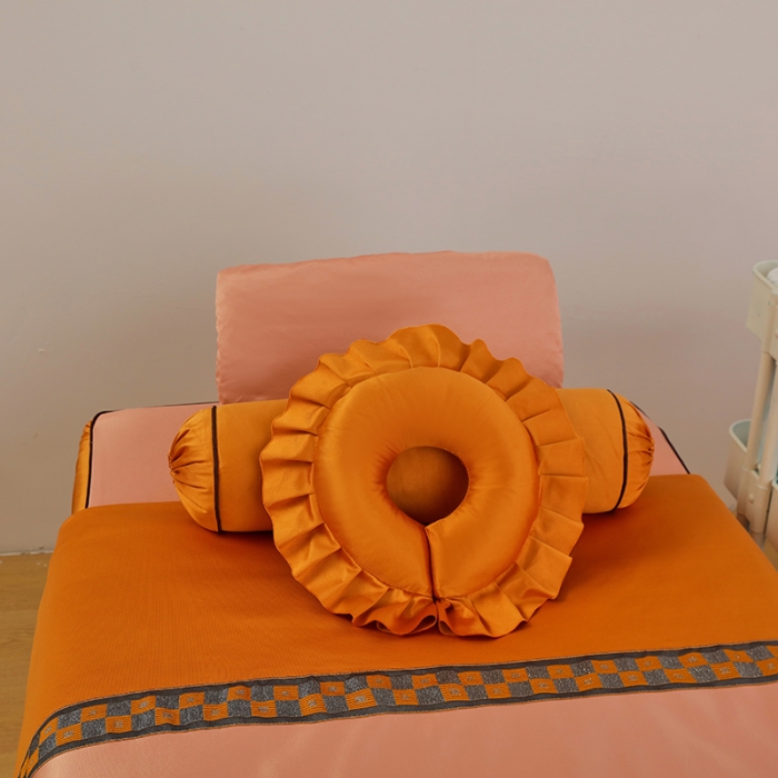 91家纺网 家纺一手货源 找家纺 不打烊家纺2022新款欧洲尼美容床罩系列套件—盛夏光年-玉色