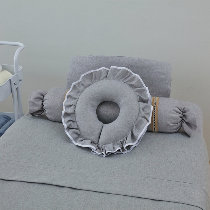 91家纺网 家纺一手货源 找家纺 不打烊家纺 2022新款美容床罩系列套件—宽边款 宽边款-灰色