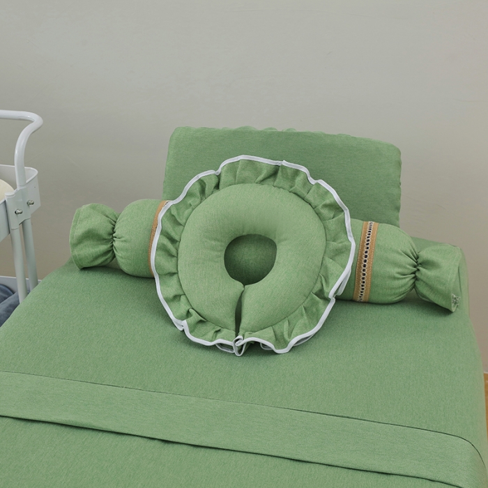 91家纺网 家纺一手货源 找家纺 不打烊家纺 2022新款美容床罩系列套件—宽边款 宽边款-绿色