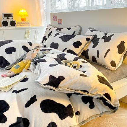 91家纺网 家纺一手货源 找家纺 （总）简宜家居 2022新款200克牛奶绒四件套