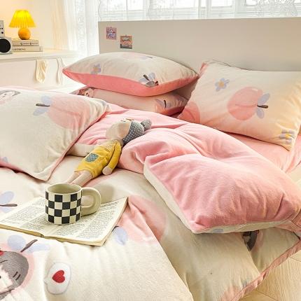 91家纺网 家纺一手货源 找家纺 （总）简宜家居 2022新款200克牛奶绒四件套