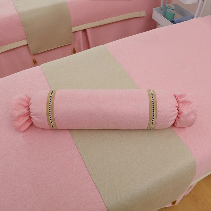 91家纺网 家纺一手货源 找家纺 不打烊家纺 2022新款美容床罩系列套件—风华绝代 粉色