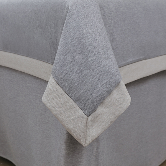 91家纺网 家纺一手货源 找家纺 不打烊家纺 2022新款美容床罩系列套件—风华绝代 灰色