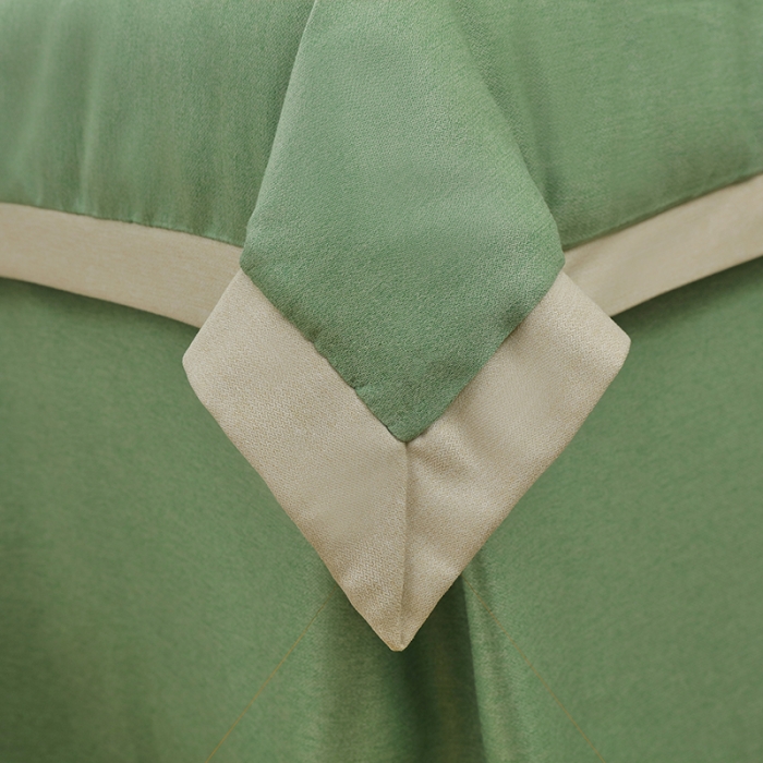 91家纺网 家纺一手货源 找家纺 不打烊家纺 2022新款美容床罩系列套件—风华绝代 绿色