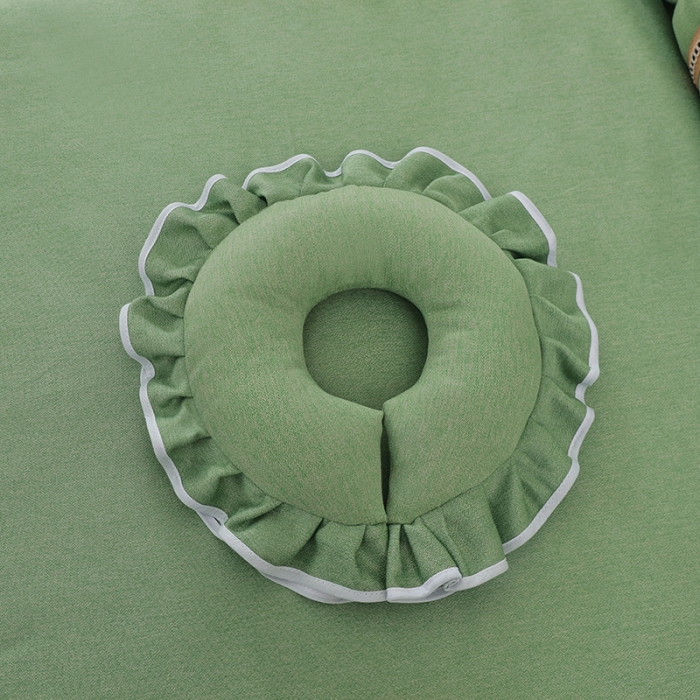 91家纺网 家纺一手货源 找家纺 不打烊家纺 2022新款美容床罩系列套件—风华绝代 绿色