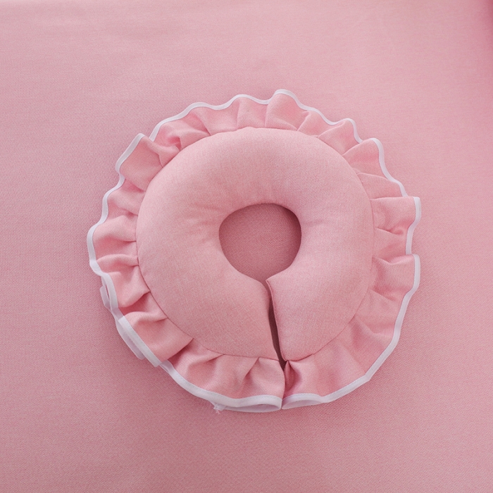 91家纺网 家纺一手货源 找家纺 不打烊家纺 2022新款美容床罩系列套件—锦绣中华 粉色