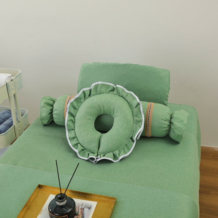 91家纺网 家纺一手货源 找家纺 不打烊家纺 2022新款美容床罩系列套件—锦绣中华 绿色