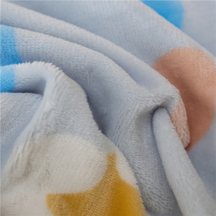 91家纺网 家纺一手货源 找家纺 棉眠 2022新款卡通牛奶绒四件套 彩心-灰